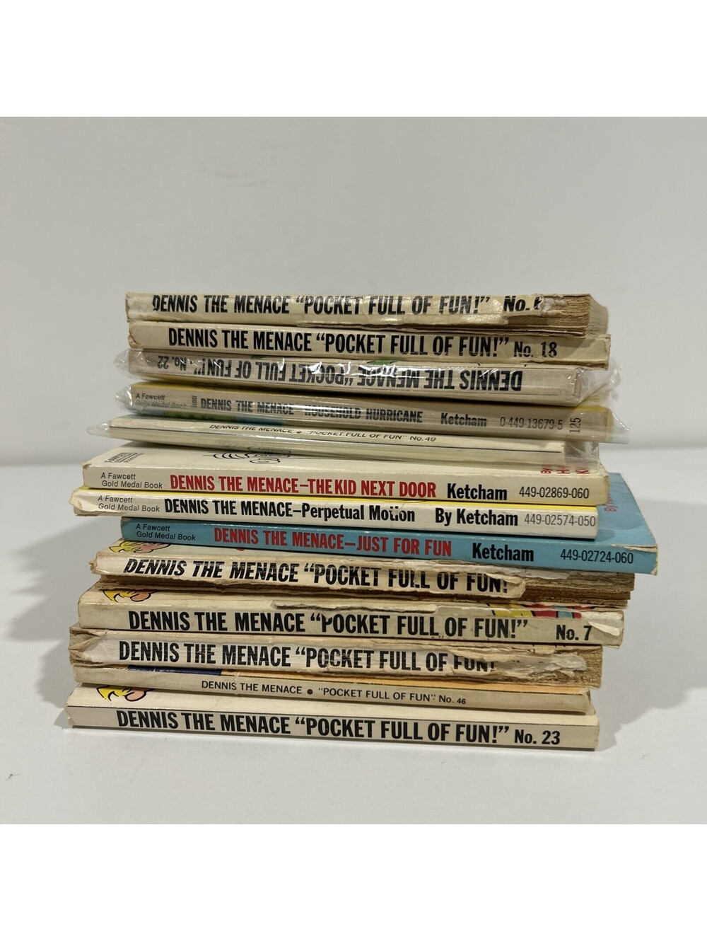 Pocket Full of Fun! Vintage Book Lot 13 Denis The Menace Comics
